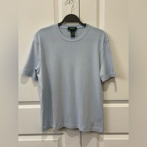 LRL Ralph Lauren Light Blue Cotton Short Sleeve T Shirt Size XL Crew neck